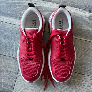 Versace Jeans Couture Sneakers Fondo Fire Red White Size 42